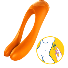 Satisfyer Candy Cane Orange - Mångsidig fingervibrator
