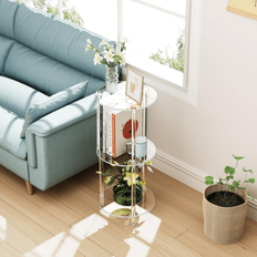 Transparent akryl sängbord, modern minimalistisk design soffbord, lämplig för sovrum, vardagsrum eller badrum förvaring, sovrumsförvaring | Modernt ak - Genomskinlig (C,B,A)