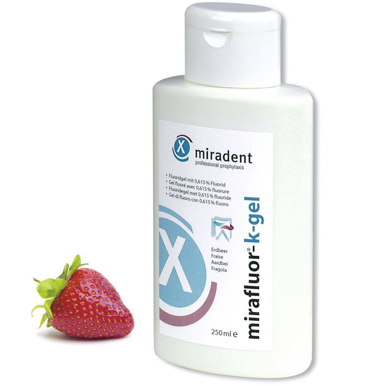 Dental gel för barn Miradent MiraFluor-k-gel Emaljhärdning 250ml