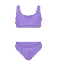 Molo, Børn, Dame, Lilla, 128 CM, Uld, Lilla One Shoulder Bikini med Patch