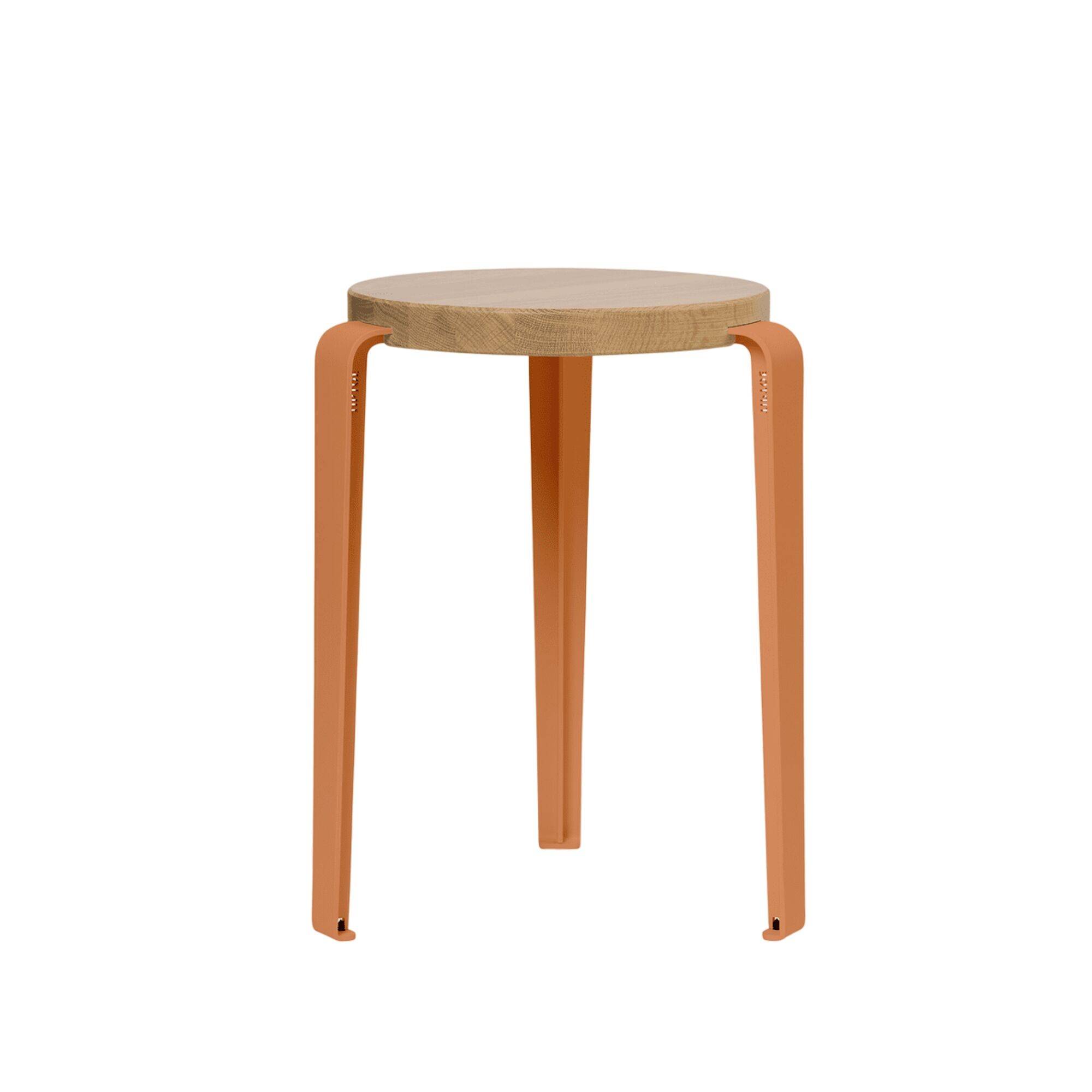 LOU Skammel Egetræ/Tangerine Red.