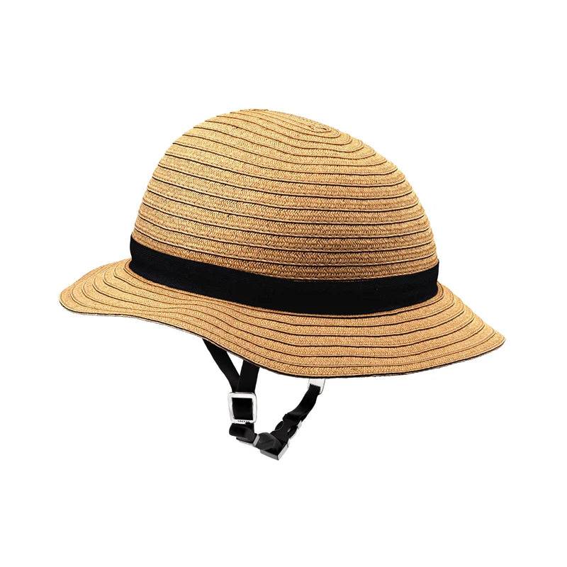 Yakkay Smart Two Black & Straw Hat Överdrag - Medium 51-56 cm