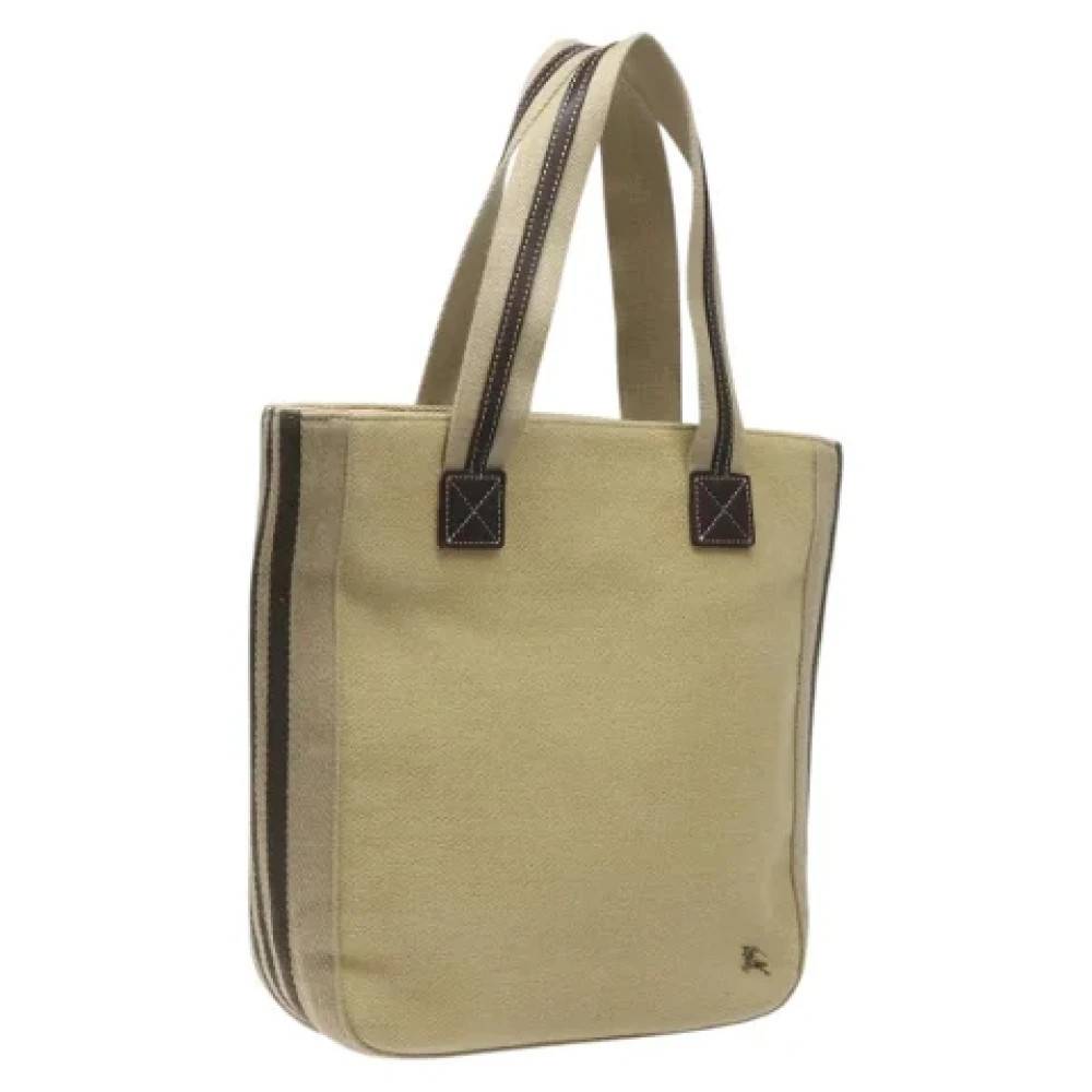 Burberry Vintage Pre-owned canvas håndtasker - Vintage - Dame - Beige - ONE SIZE - Tyl