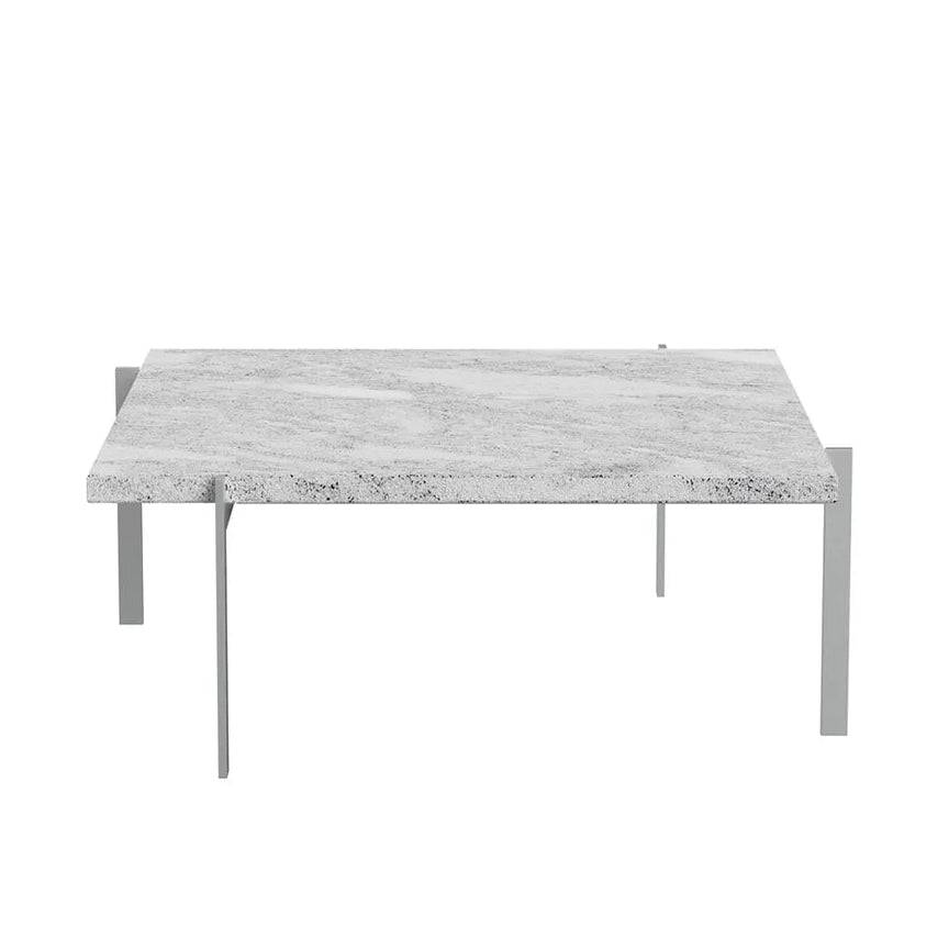 PK61 Sofabord Jubilæumsudgave, grey-white marmor af Poul Kjærholm - Jacobsen Plus