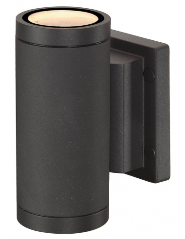 MYRA Udendørs up/down væglampe i aluminium H15 cm 2 x GU10 LED - Antracit