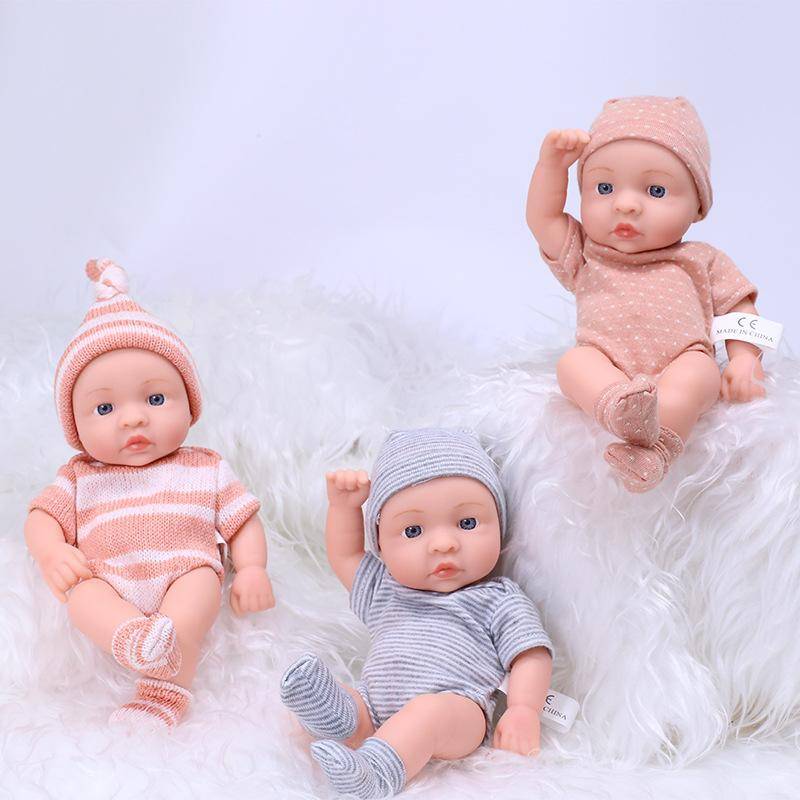Ny 20 cm Reborn Doll Small Size Thumb Baby Emalj Mjuklim Simulation Doll Toy