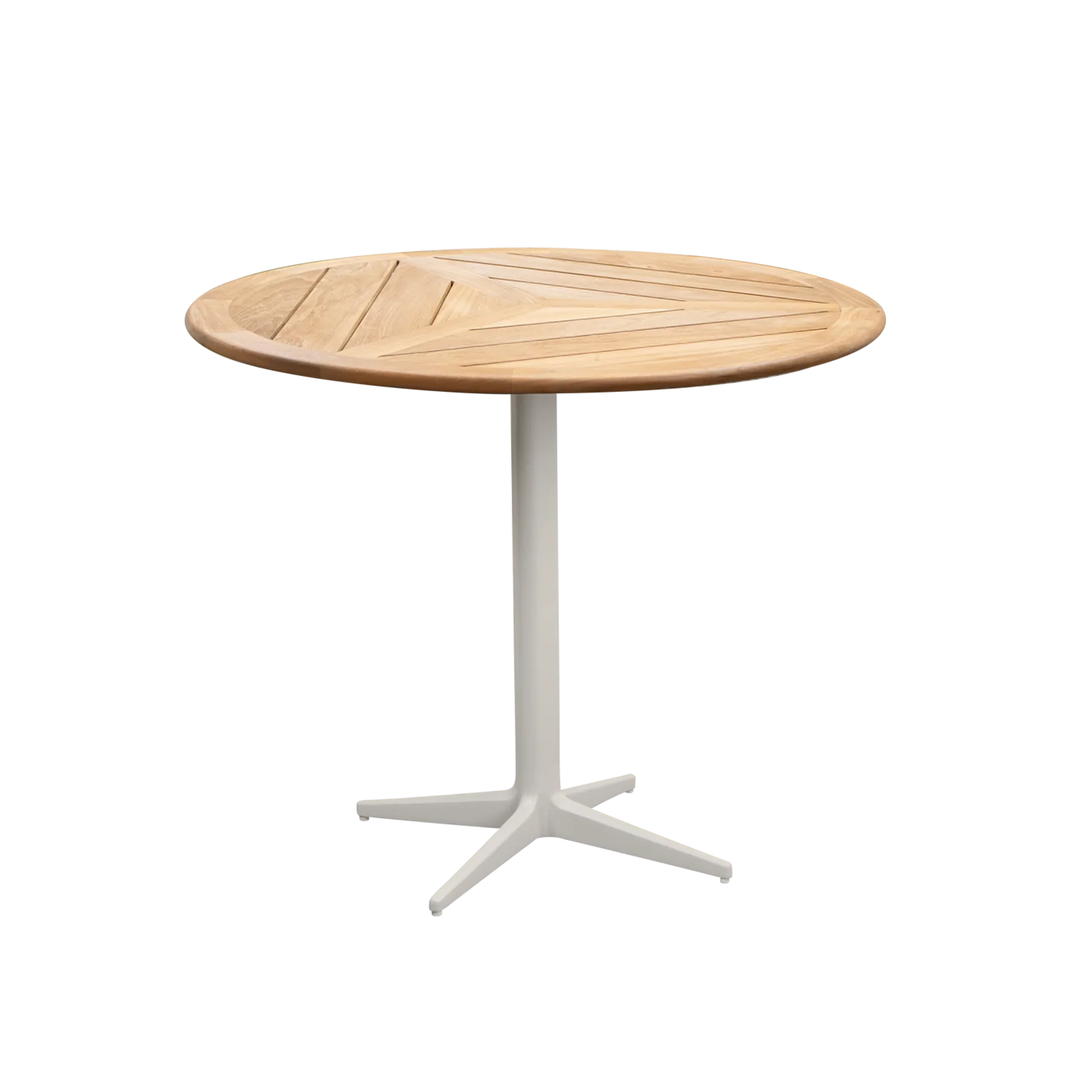 Cane-Line - Cafe bordfod - Drop - Sand/bordplade dia. 80 cm - Drop, Go - Teaktræ - Udendørs små borde og sideborde - Træ farvet,Grå