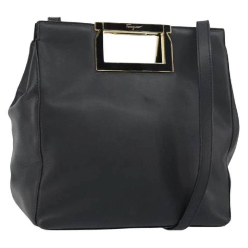 Salvatore Ferragamo Pre-owned - Pre-owned Läder Handväska Vintage - Dam - ONE Size - Läder