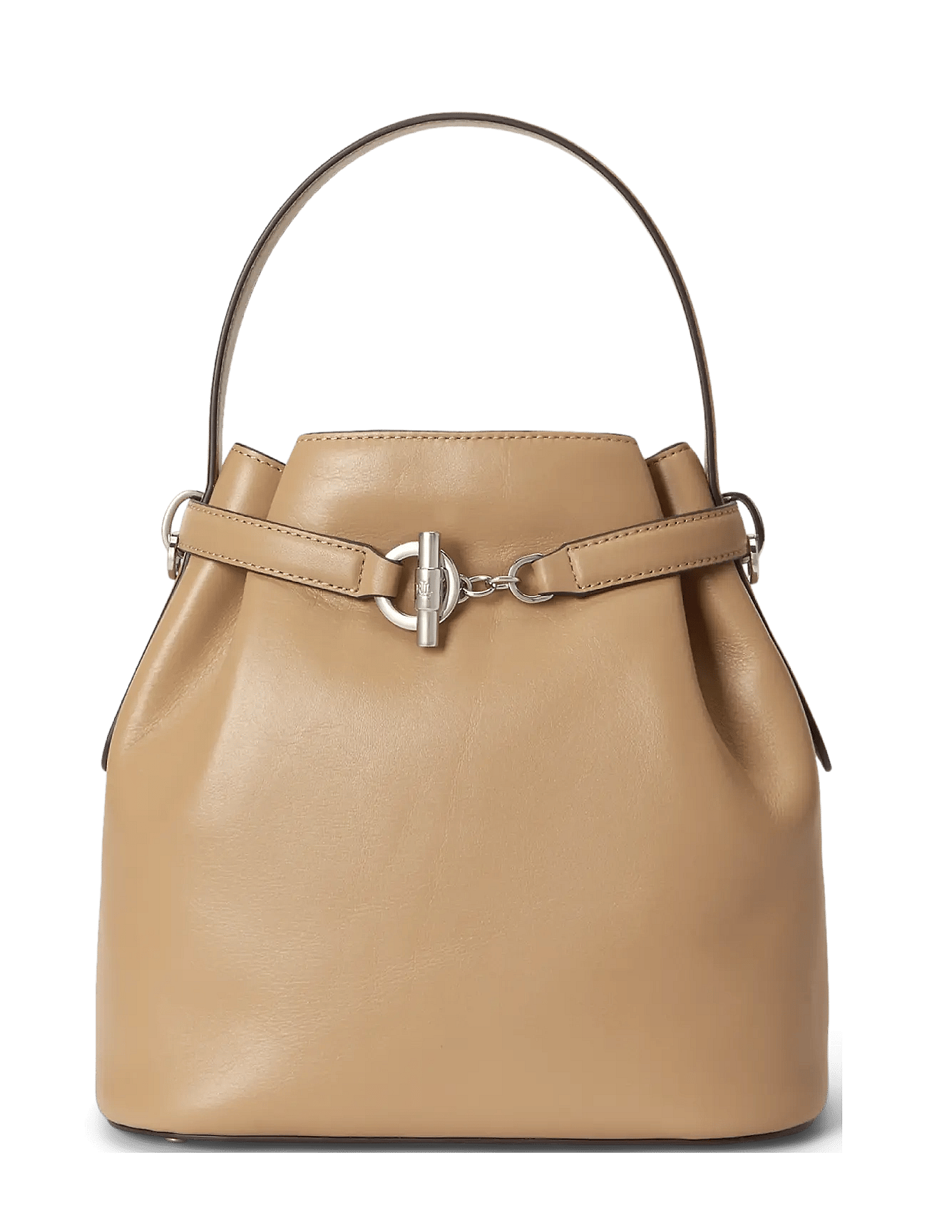 LAUREN RALPH LAUREN Leather Medium Blaike Bucket Bag | Beige | One Size