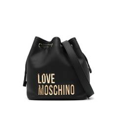 Love Moschino - bucketbag med logotyp - dam - polyuretan - one size - Svart