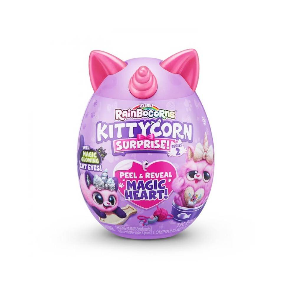 Rainbocorns Kittycorn Surprise Series 2 Blind Box Toy, Collectible for Girls, Kids Birthday Gift, Mystical Unicorn Cat Doll