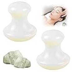 2 stycken Gua sha svamp massage stenar set, massage stenar ansikte, svampform öga blomma gua sha set, för rynkor ansikte borttagning, hals SPA avslappning