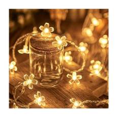 Lollanda LED String Light 6 Meter, 40 Blomster, Vandtæt, Til Indendørs & Udendørs, Have, Træ & Juledekoration