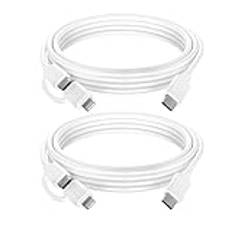 ilikable 2 i 1 iPhone USB C till USB C/Lightning-kabel 2Pack 2M, MFi-Certifierad typ C snabbladdningskabel för iPhone 15 14 13 13 12 Pro 11 Max XS XR SE 2020 iPad Pro Samsung MacBook