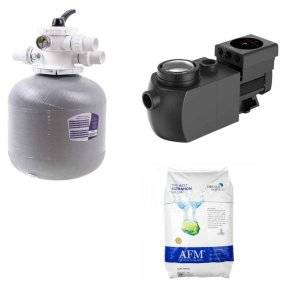 Filterpakke med Variabel hastigheds Pool Pumpe til +30.000 liter