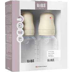 BIBS Slow Flow Sutteflaske Silicone 2-pak 150 ml, Ivory