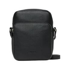 Calvin Klein, Tasker , Herre, Sort, ONE SIZE, Uld, Mænd Skulder Taske Sort Lynlås Lommer