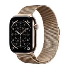Apple Watch Series 11 GPS + Cell 46 mm guld titan, guld milanesisk loop - M/L