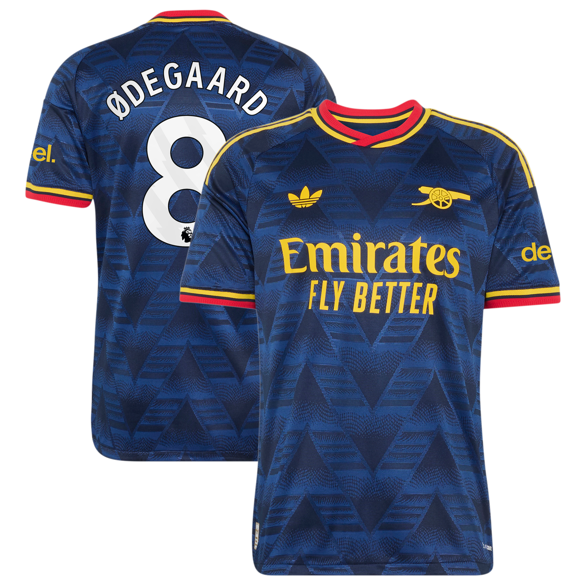 Arsenal adidas Away Authentic Shirt 2026-27 with Ødegaard 8 printing