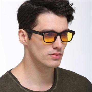 Gaming briller med gule glas (skærmbriller mod blåt lys) "Gamer"