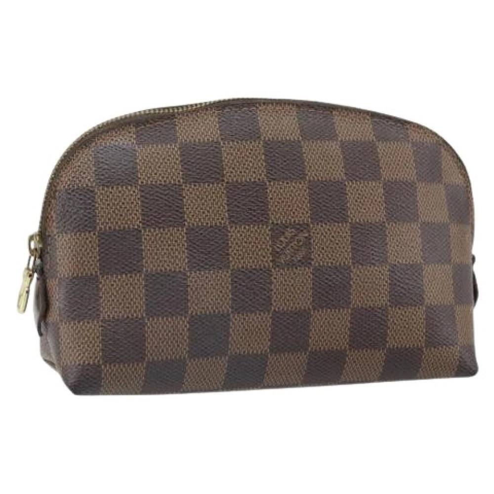 Louis Vuitton Vintage Pre-owned Vintage Canvas Clutch - Vintage - Dame - Brun - ONE SIZE - Tyl