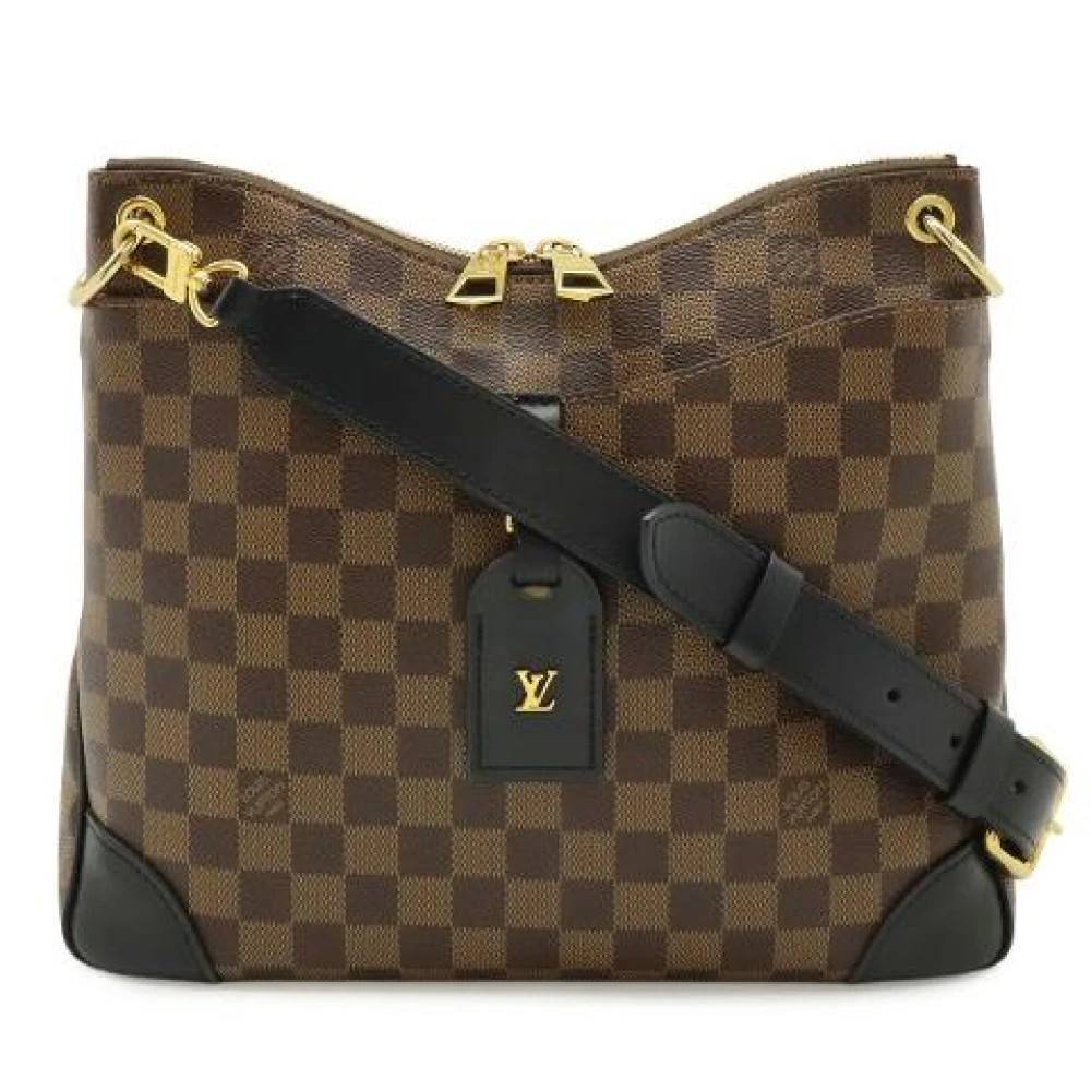 Louis Vuitton Vintage Pre-owned Damier Odeon NM MM Skuldertaske - Vintage - Dame - Brun - ONE SIZE - Uld