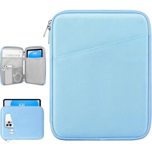 Dadanism 9-11 Inch Tablet Sleeve Bag Carrying Case for iPad (A16) 11th Gen 11", iPad 10th Gen 10.9" Air 5/4, i-Pad Air/Pro 11", i-Pad 9/8/7th, Galaxy Tab A9+ Plus 11", reMarkable 2 10.3", Baby Blue