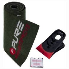Pure2Improve Stroke Puttingmåtte 275x30cm, Mini Mirror 8x8cm og Putting Trainer