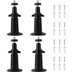 4 pack metall utomhus v&#xE4;ggf&#xE4;ste f&#xF6;r arlo pro 2, arlo pro, arlo, arlo go s&#xE4;kerhetskamera , 360 graders justerbart takf&#xE4;ste - Vit