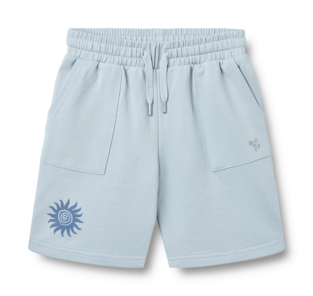 Wheat Sweat Shorts Elmo Summer Sky Summer Sky 128 cm Blå 128 cm Drenge