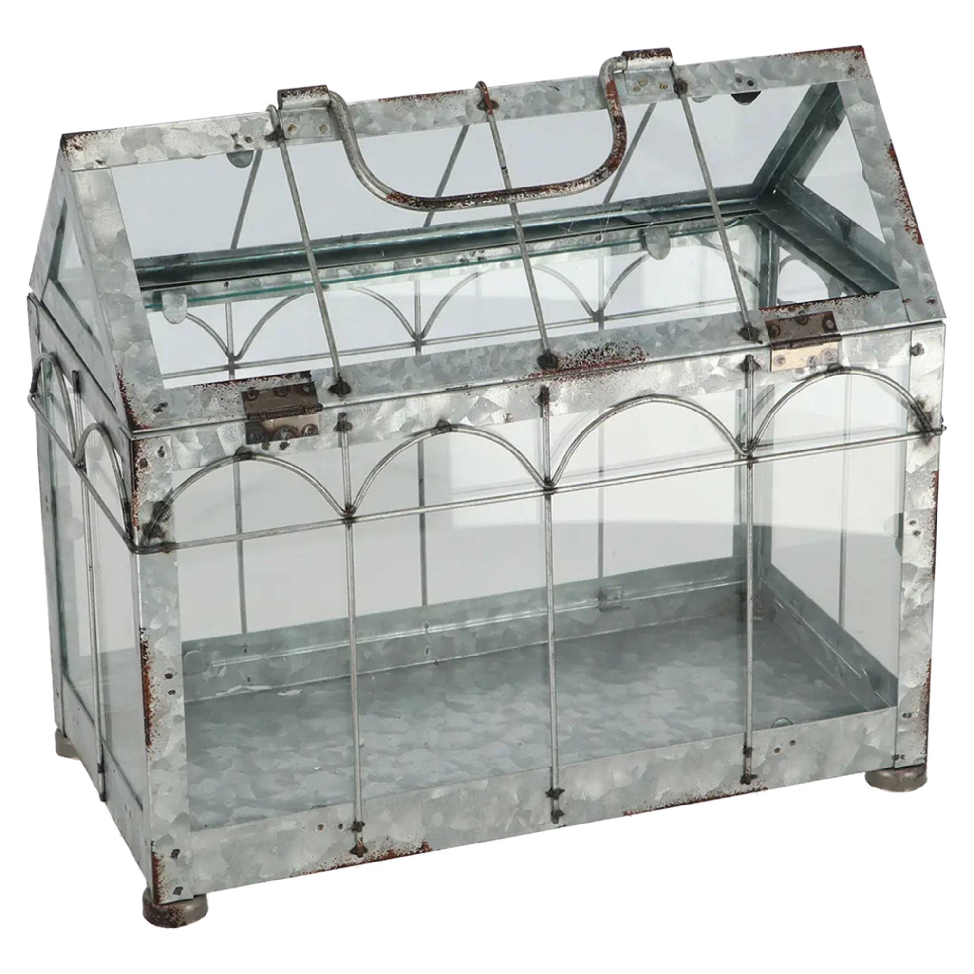 Växthus M Orangeri Silver, Svart