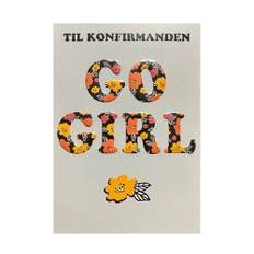 Kort til konfirmation - GO GIRL - Til penge