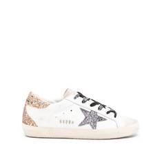 Golden Goose - Stargirl sneakers med glittrig panel - dam - läder - 40 - Vit