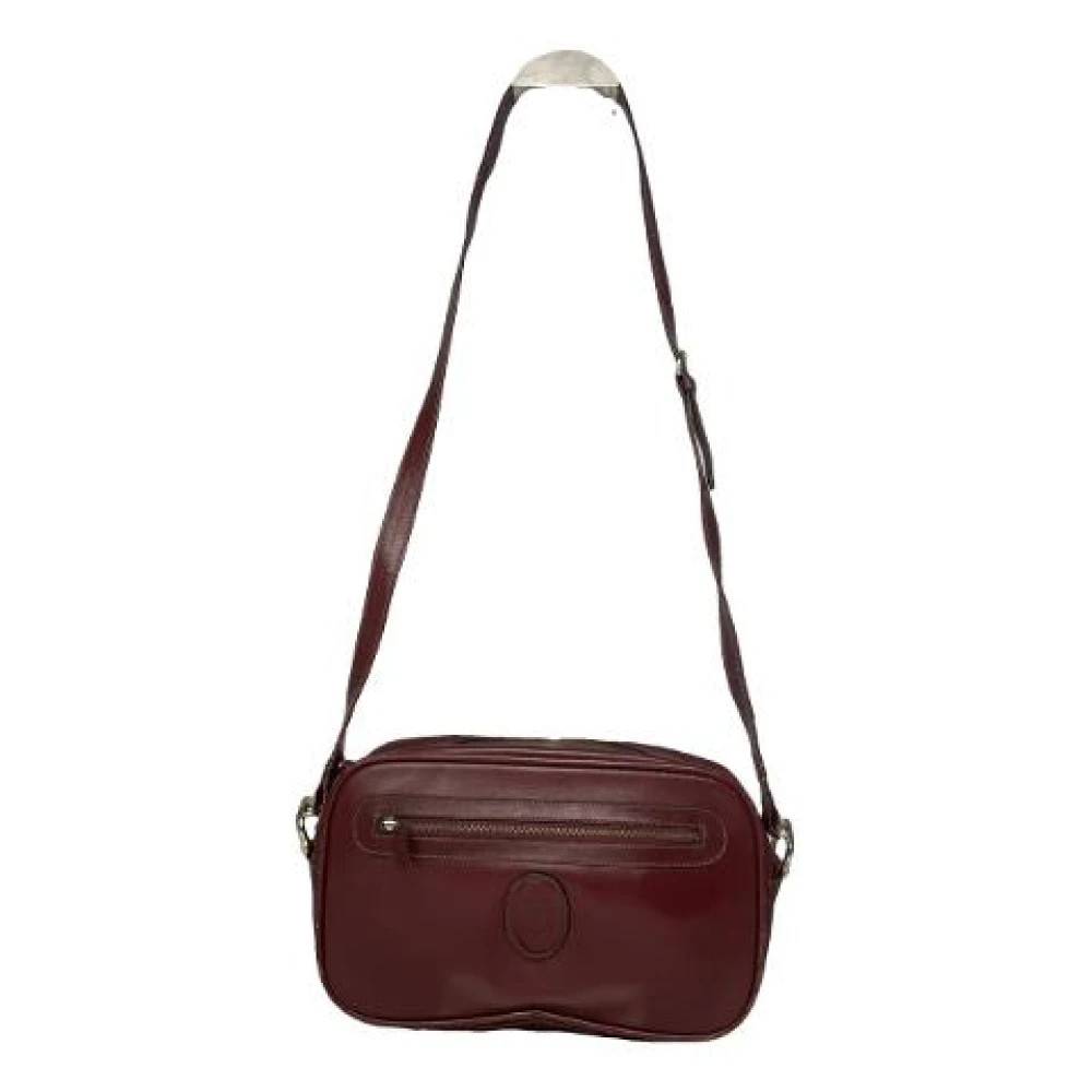 Cartier Vintage Pre-owned Polyester Skuldertaske - Vintage - Dame - Rød - ONE SIZE - Uld