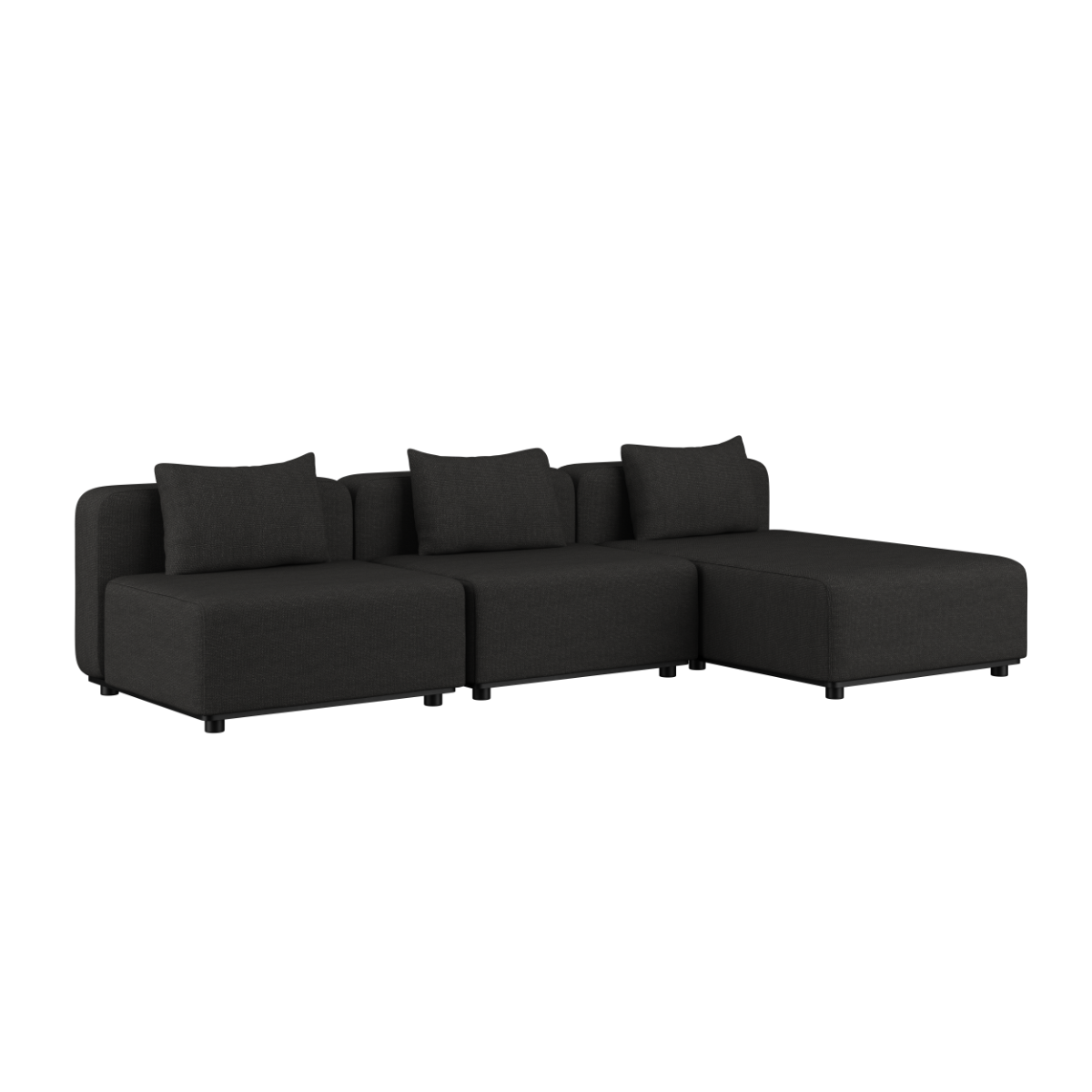 SACKit Cobana Lounge Sofa - 3 Seater Chaise - Cobana Grey