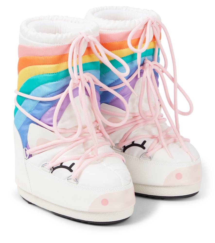 Moon Boot Kids Botas de nieve Icon Unicorn estampadas - blanco - Talla Única