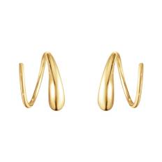 Georg Jensen Mercy Swirl små øreringe i guld