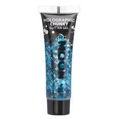 Holografisk Chunky Glitter Gel Blå 12 ml Moon Creations