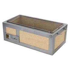Bordsgrill/Konrogrill med rostfri ram, Medium Long 54 x 26,5 cm - Kasai