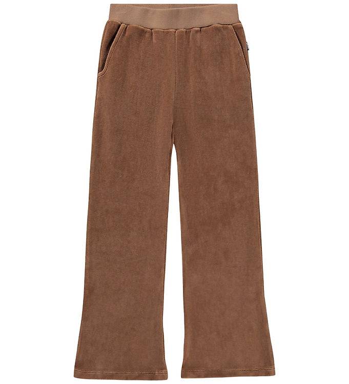 Molo Velourbukser - Adoria - Cocoa Bean - Molo - 6 år (116) - Velourbukser