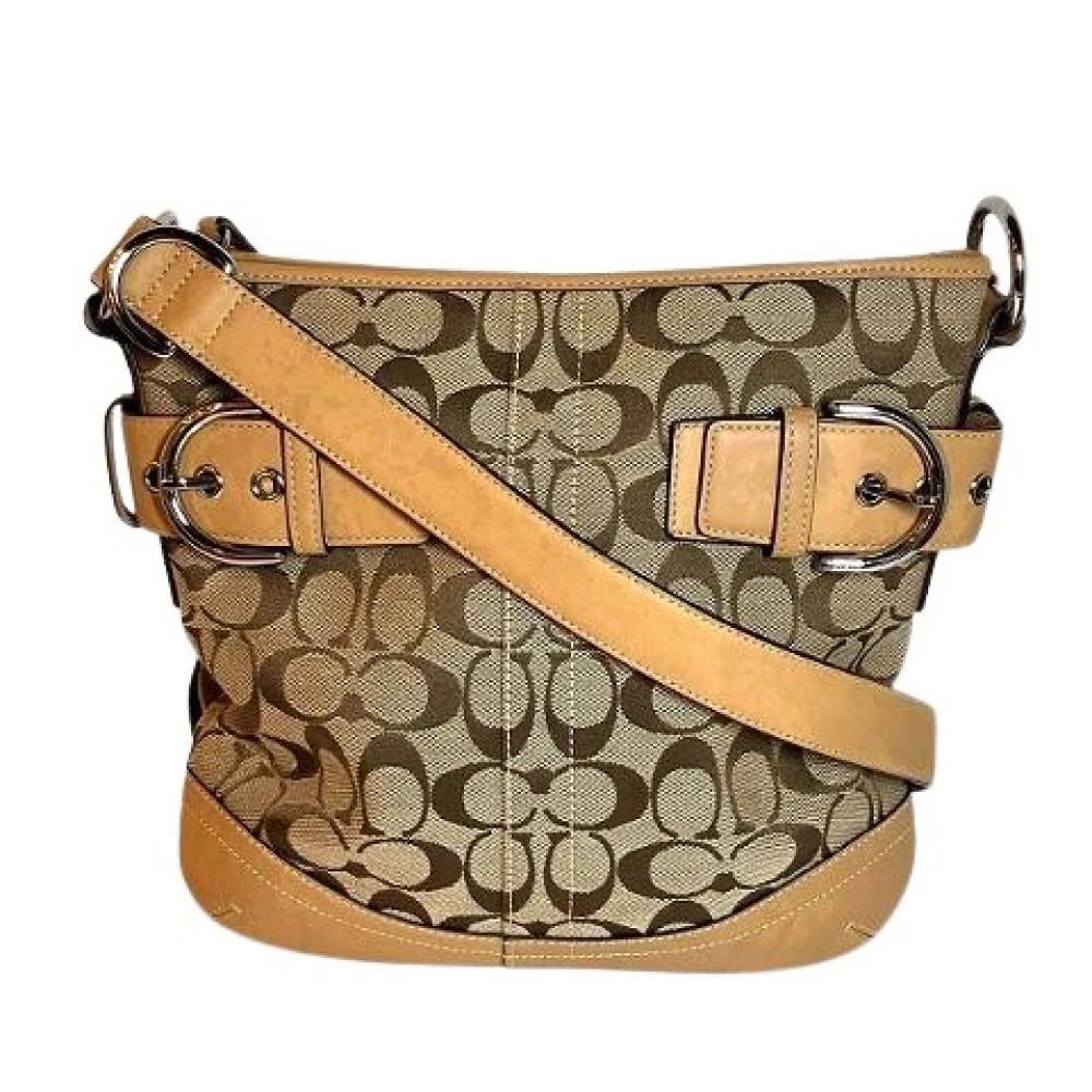 Coach Pre-owned - Pre-owned Signature Canvas Shoulder Bag Vintage - Dam - ONE Size - Läder