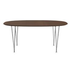 Piet Hein B616 Superellipse™ - Krom/Valnød