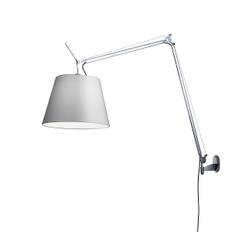 Tolomeo Mega Væg Ø32 Alu/Grå Silke