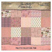 Tim Holtz Idea-ology Double- Sided Cardstock 12X12 - Pink