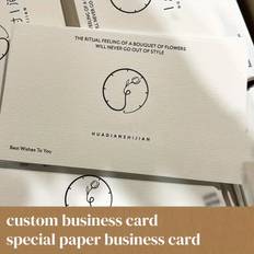 TEMU 200/500/1000 Custom Double-sided Business Cards 2*3.5inch Personalized Business Card Printing High-end Texture Suitable For Offline Marketing Business Supports Text And Graphics