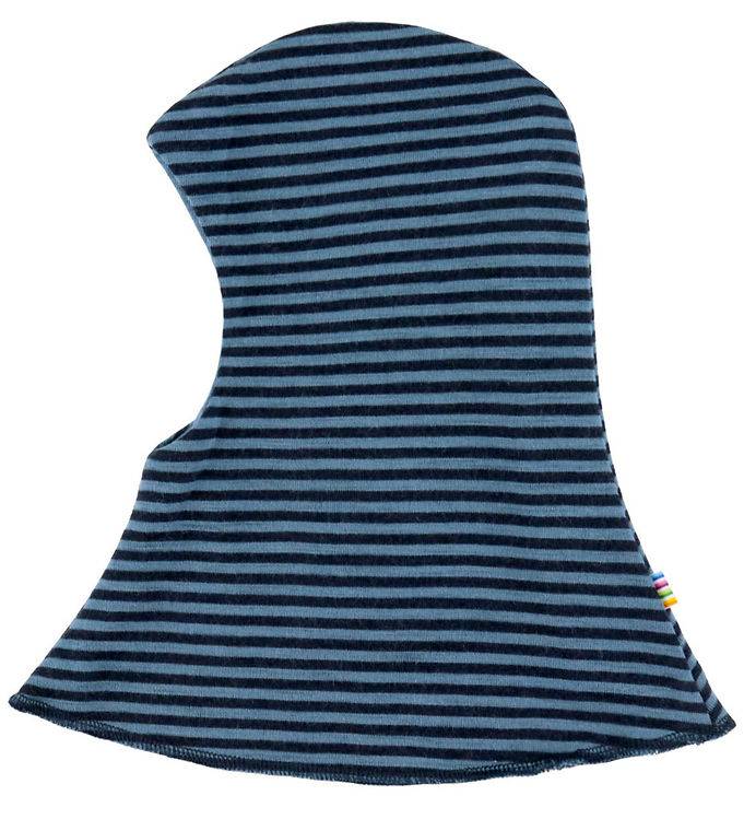 Joha Elefanthue - Uld - 2-lags - Blå m. Striber - Joha - 54 cm - Elefanthue - dobbelt