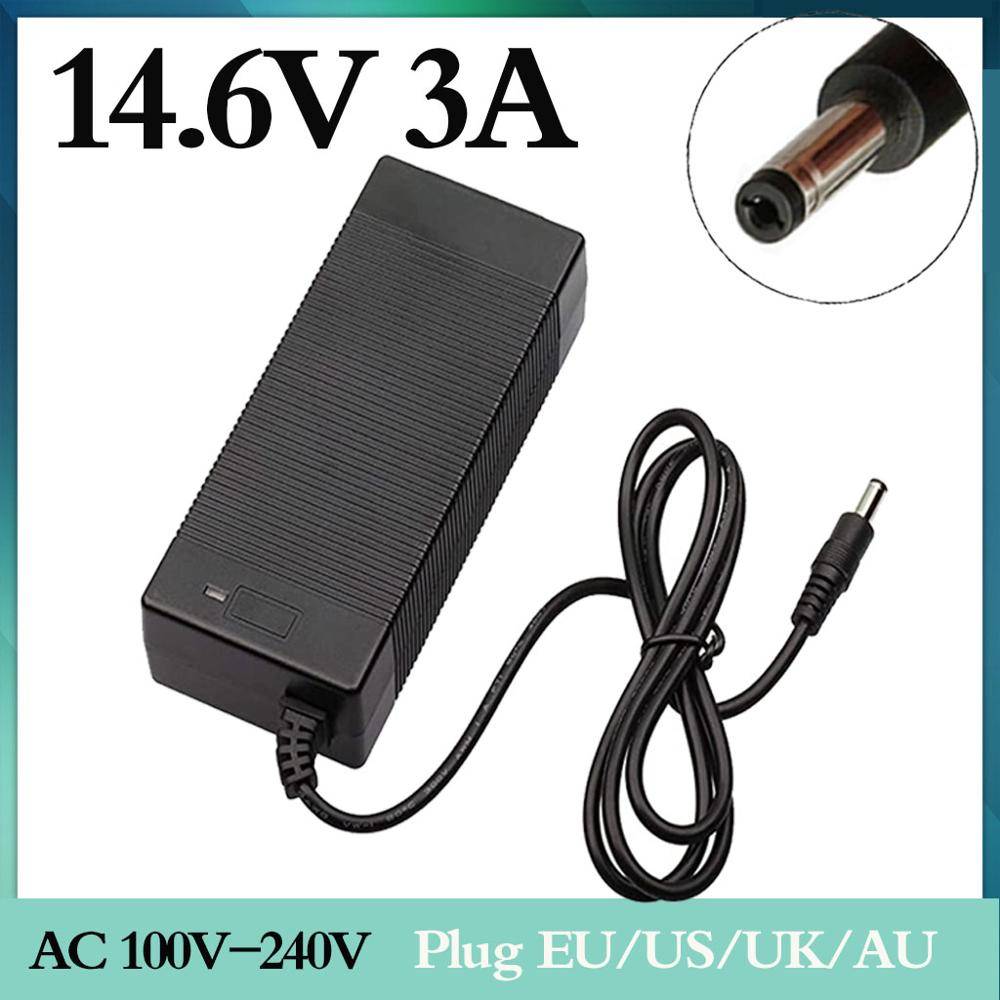 Batteriladdare 14.6V 3A Lifepo4 - Eu-kontakt