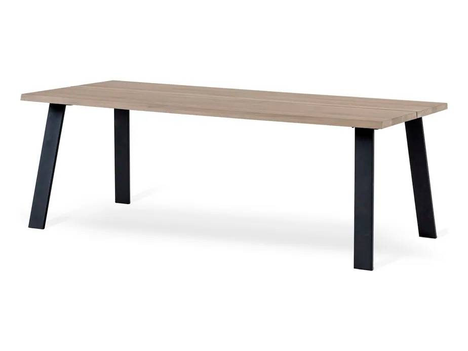 Torkelson Fleet matbord Vitoljad ek/svat 210 x 95 cm