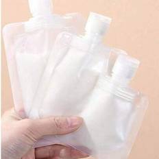 3ST Resepåfyllningsbar plattpåse Shampoo Liquid Lotion Dispenserpåse Kosmetisk återfyllbar plattpåse Reseflaskor Set 30ml/50ml/100ml För Reseförvaring - Multifärgad (L,M,S)