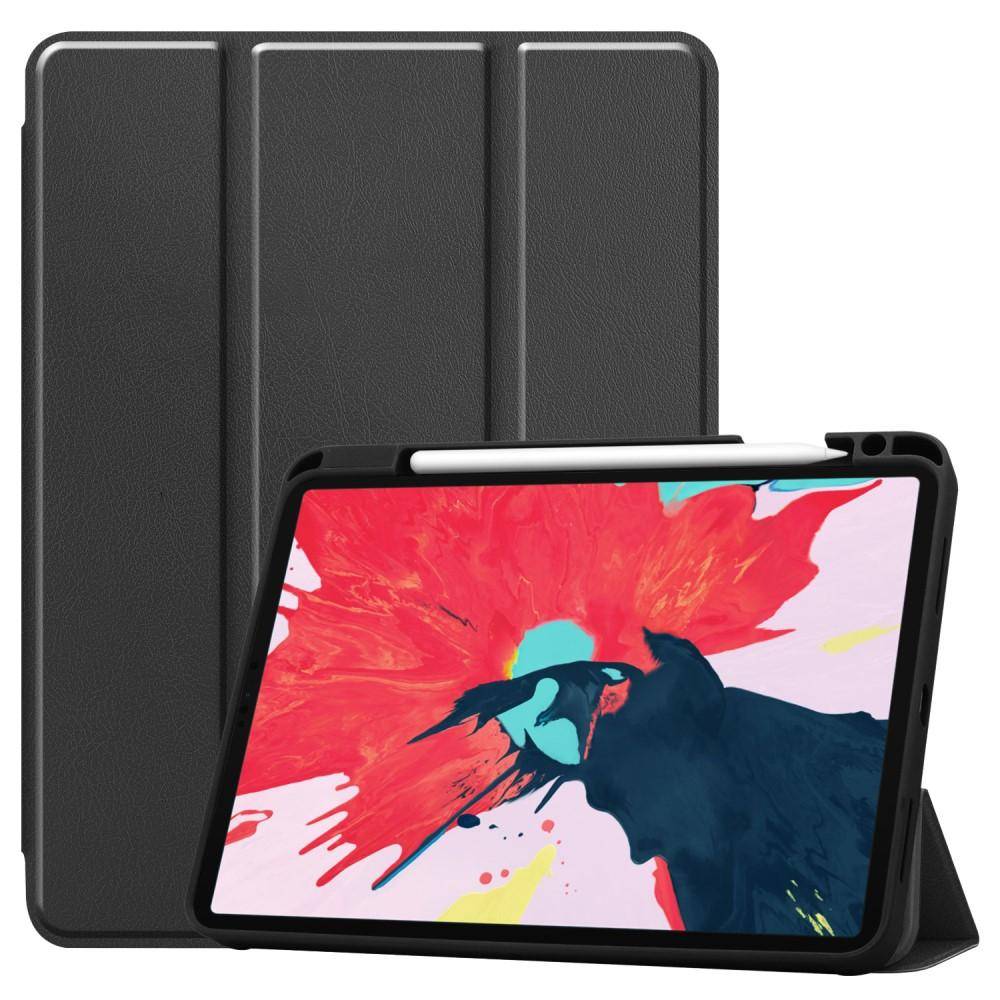 Apple iPad Pro 11 2nd Gen (2020) Fodral Tri-fold med Pencil-hållare Svart